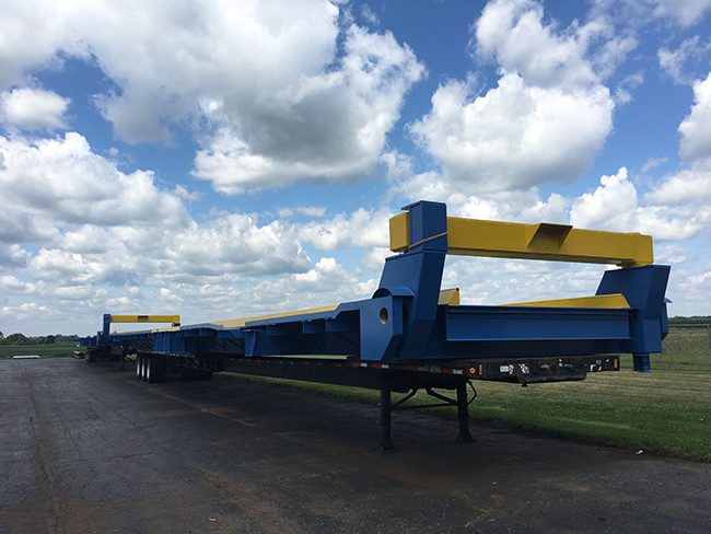 Long Trailer for Truck Dump outside Swanton Facility