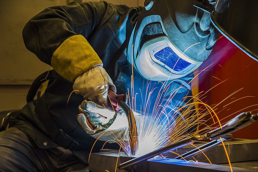 Hands-on welding training.
